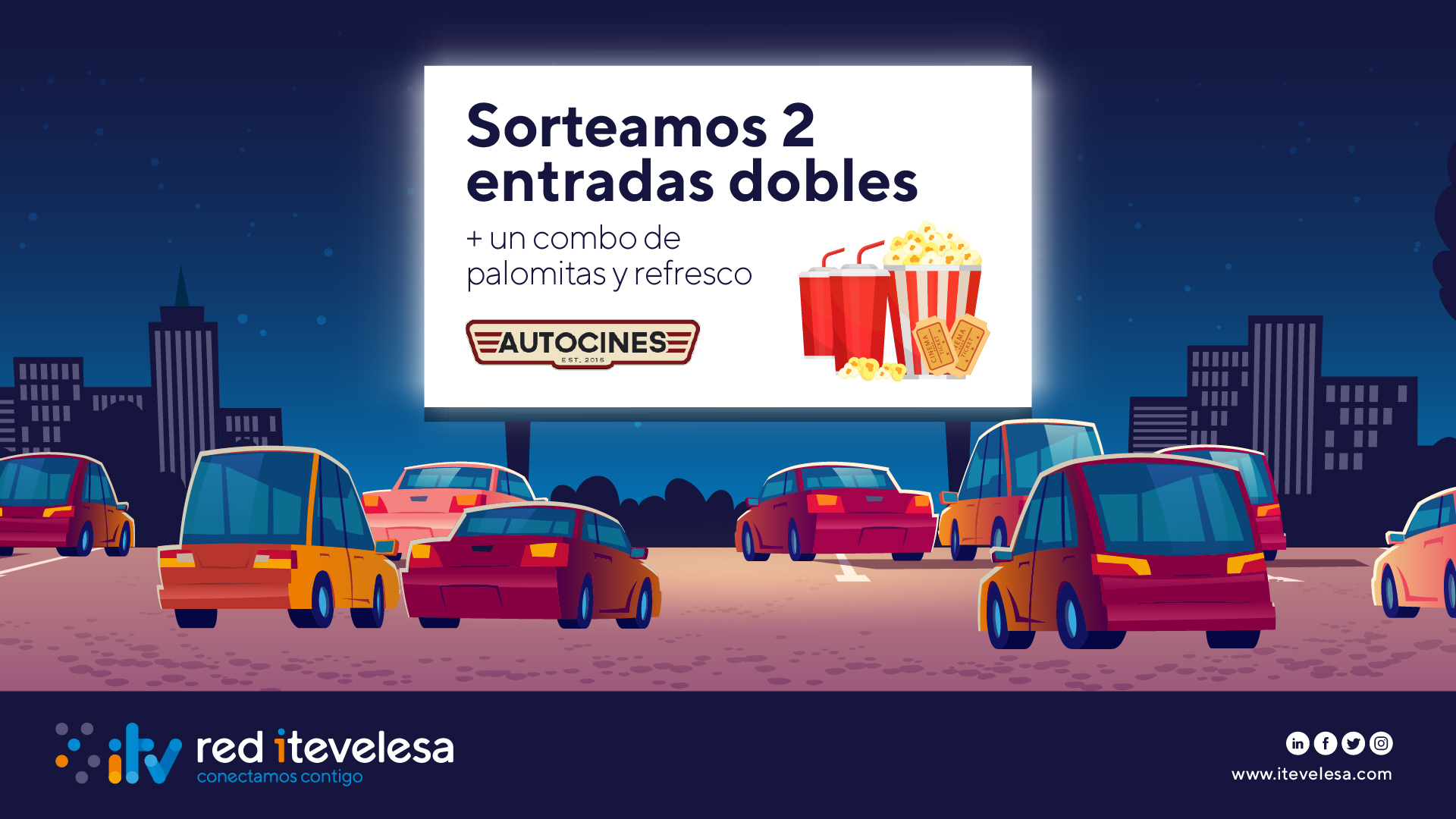 Â¡Gana dos entradas dobles + palomitas y refresco en el Autocine Madrid RACE!